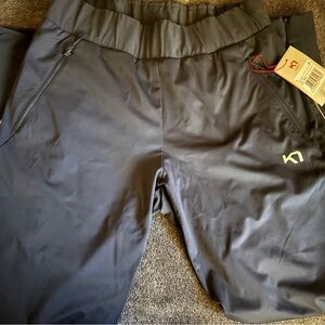 Black Athletic Pants with Logo